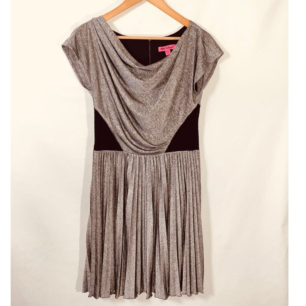 Betsey Johnson Draped & Pleated Dress - Women's Size 6